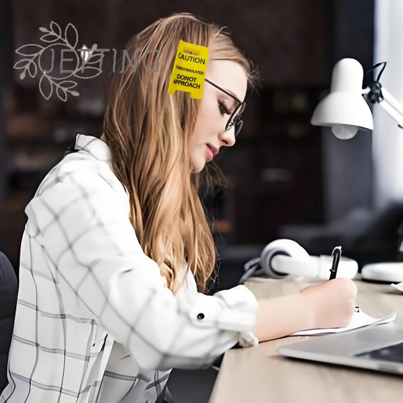 

(SMTGDP11)Caution Overstimulated Sign Funny Hair Claw Clip Hold On Partner Im Over Stimulated,A Little Signs To Say I Love You