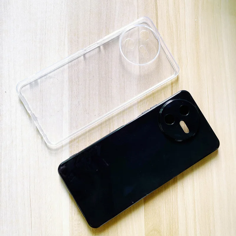 Dla Oscal Tiger 12 Miękkie etui na telefon TPU dla OSCAL Tiger12 TIGER12 Czarny przezroczysty pokrowiec Silikonowa osłona tylna Coque