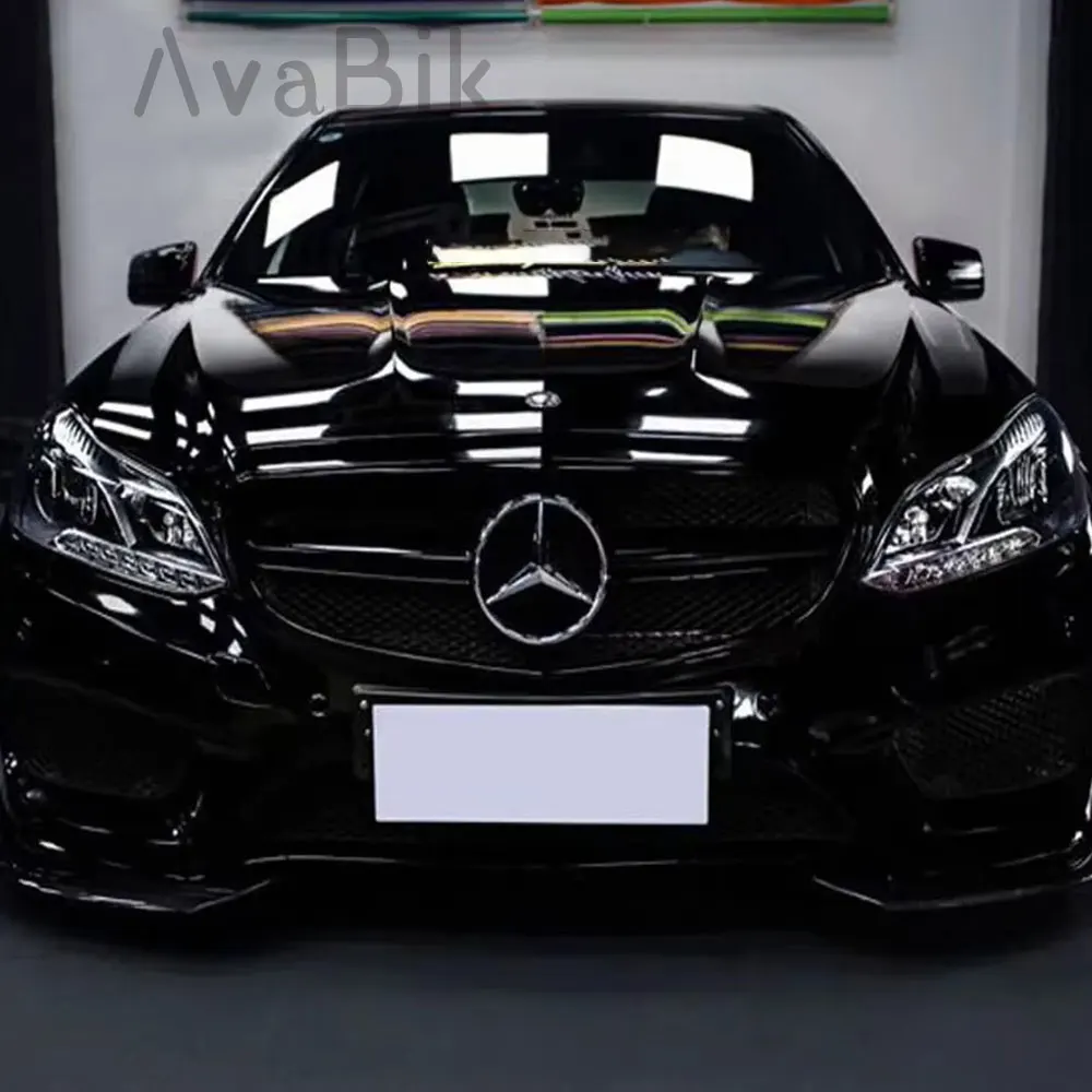 1.52MX3M/2M PET 高光沢ブラックラップビニールアンチスクラッチステッカー車のボンネット保護フィルムエアリリース初期低粘着接着剤