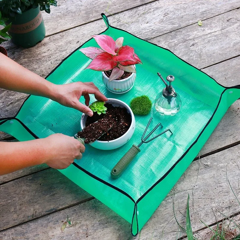 1pcs Garden Plant Repotting Mat, Waterproof Transplanting Mat, Indoor Succulent Potting Mat, Portable Gardening Mat