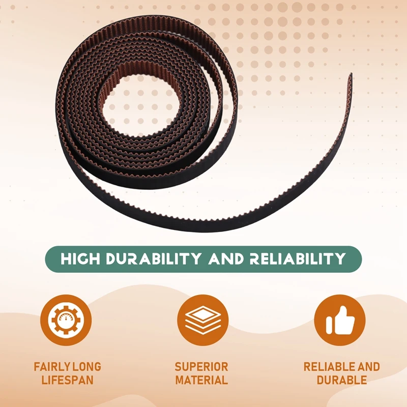DT21 V400 Timing Belt for 3D Printers Anti-Skid Wear Resistant Non-Slip Synchronous Belt 3D Printer Accessories