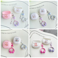 For Anker SoundCore Liberty 3 Pro Case Cute Cartoon Silicone Earphone Case with Keychain Fundas