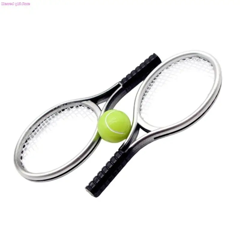 

D0JC Миниатюрные теннисные ракетки и шар спортивные снаряжения