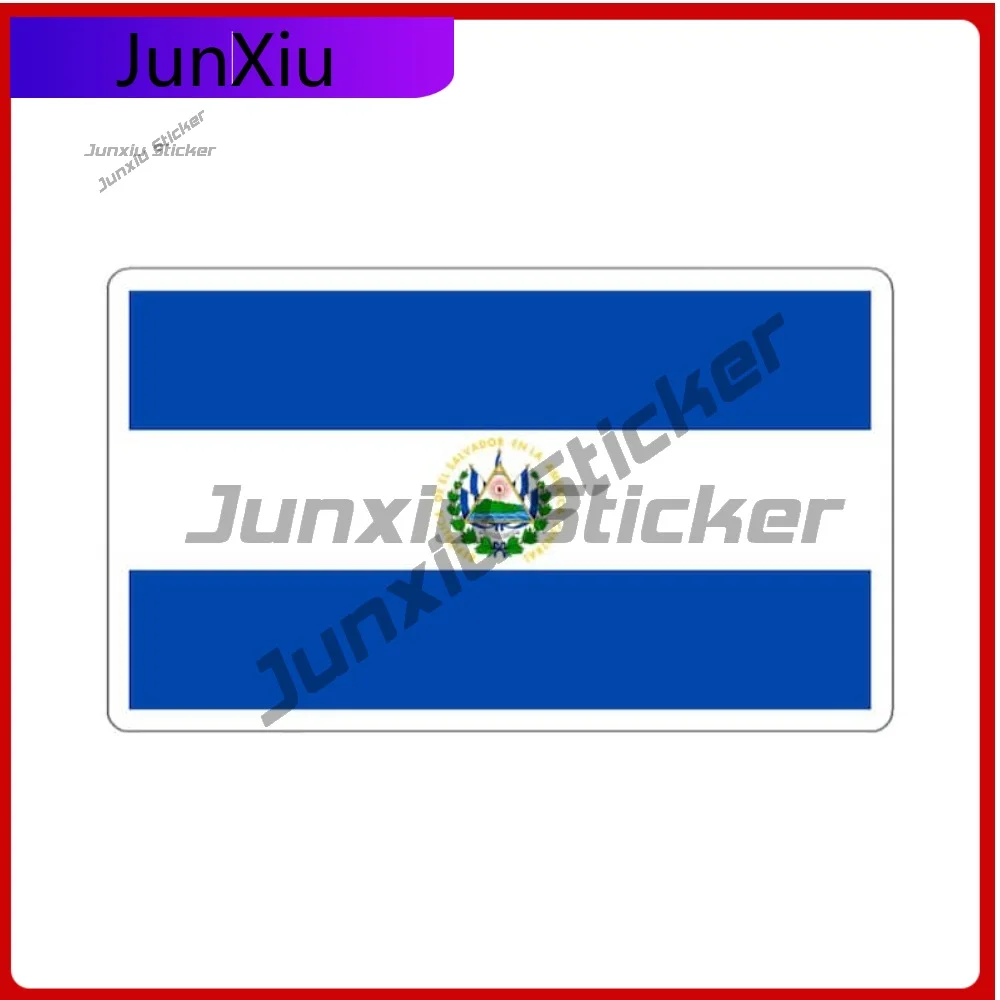 

El Salvador Flag Sticker Central America Travel Decal Laptop Suitcase Rv Camper Windows Windshield Luggage Kayak Suv Stickers