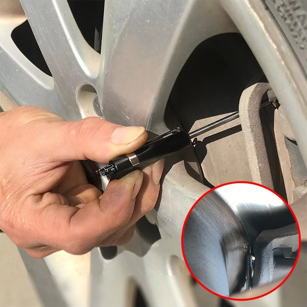 

Brake Pad Gauge Tool for Measuring Brake Lining Wear Precisely with High Strength Aluminum and Stainless Steel for Long Term Use