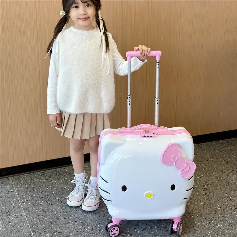 14/20 In Hello Kitty Cartoon Travel con serratura Trolley Box valigia custodia per il trucco grande capacità multifunzionale semplice regalo carino