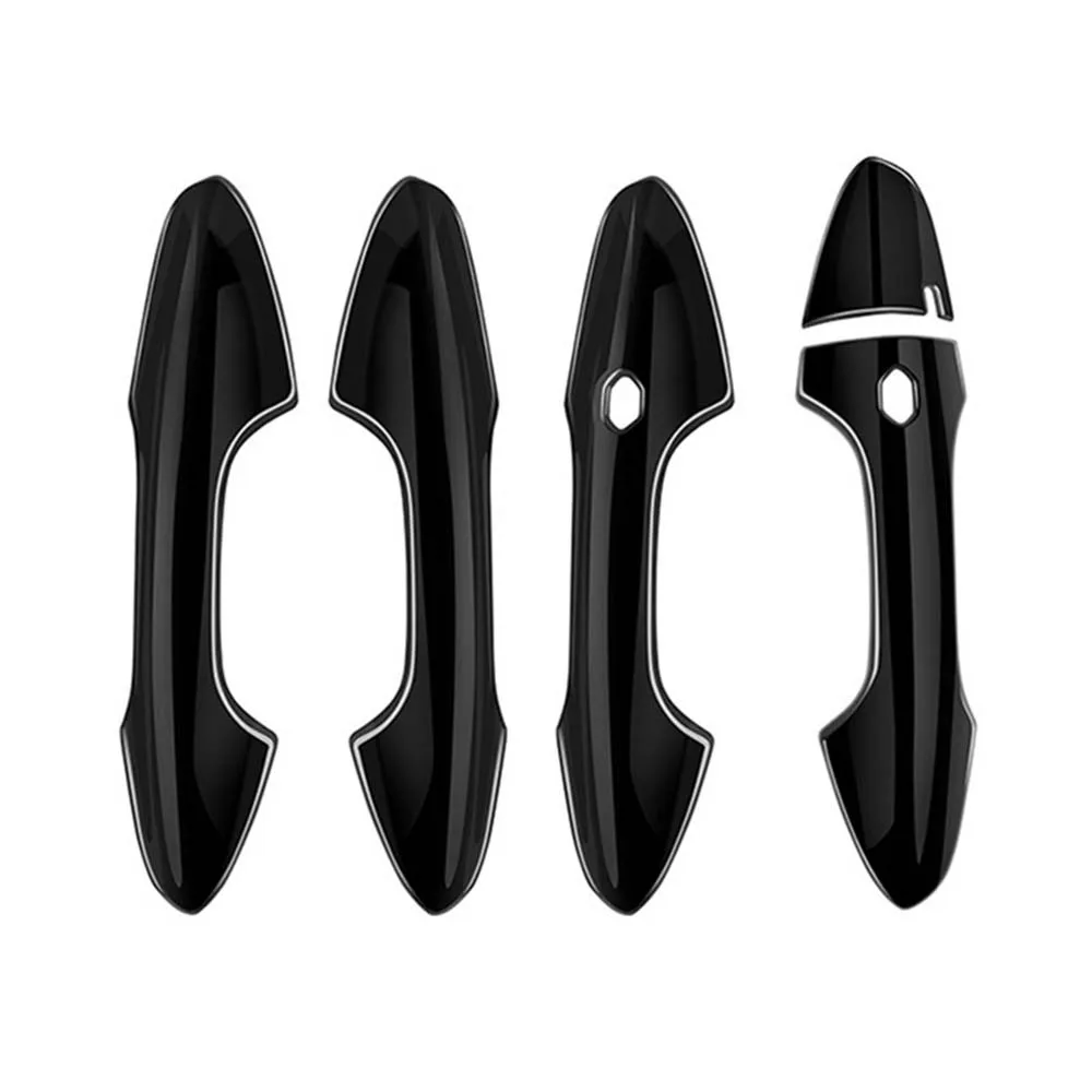 

Car Upgrade Door Handle Cover For Hyundai KONA 2023-2024 Glossy Black Carbon Fiber Cars Accessories Decoration Styling Outer