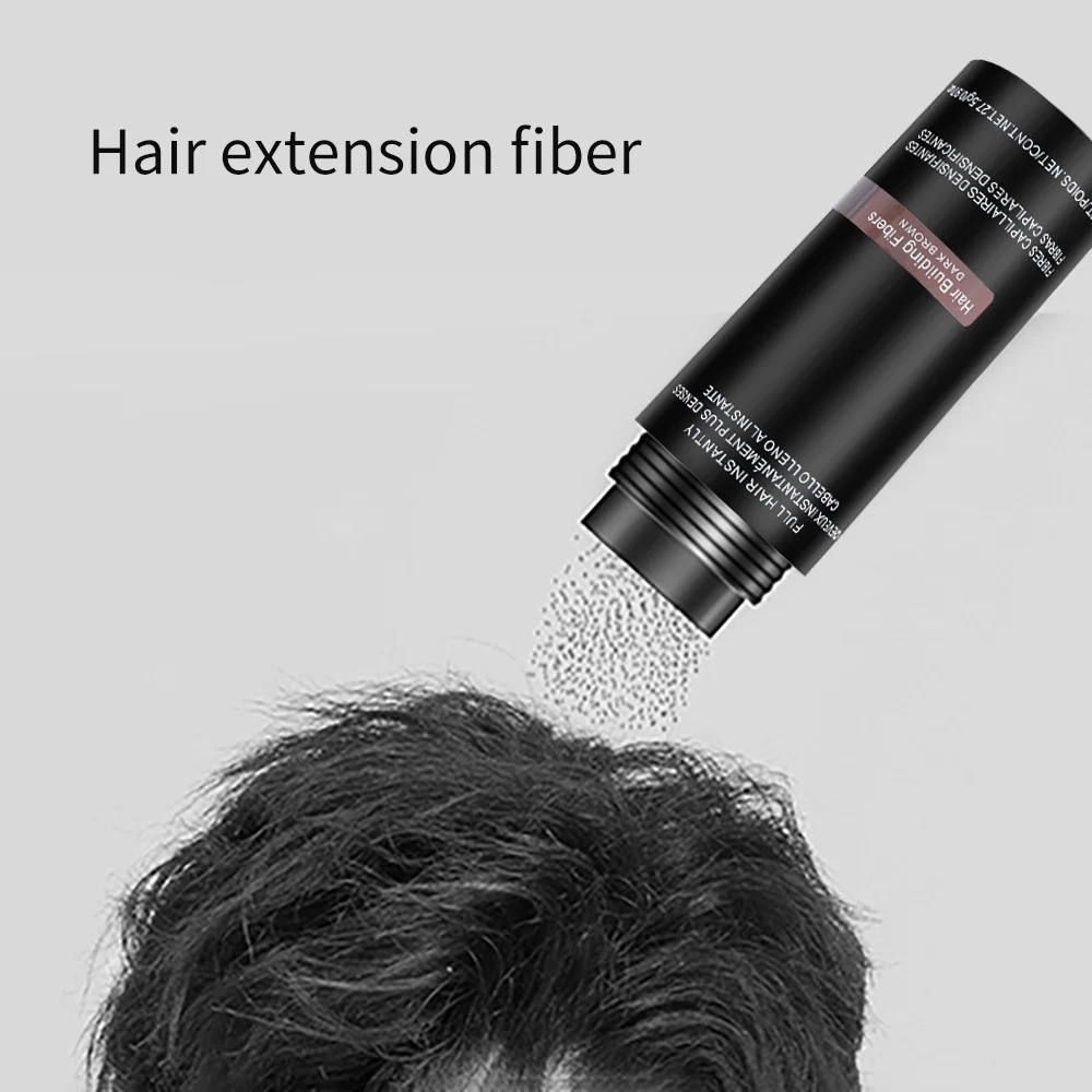 Polvo de queratina Natural para el crecimiento del cabello para hombres, fibras auténticas para el cabello, polvo para la construcción del cabello,