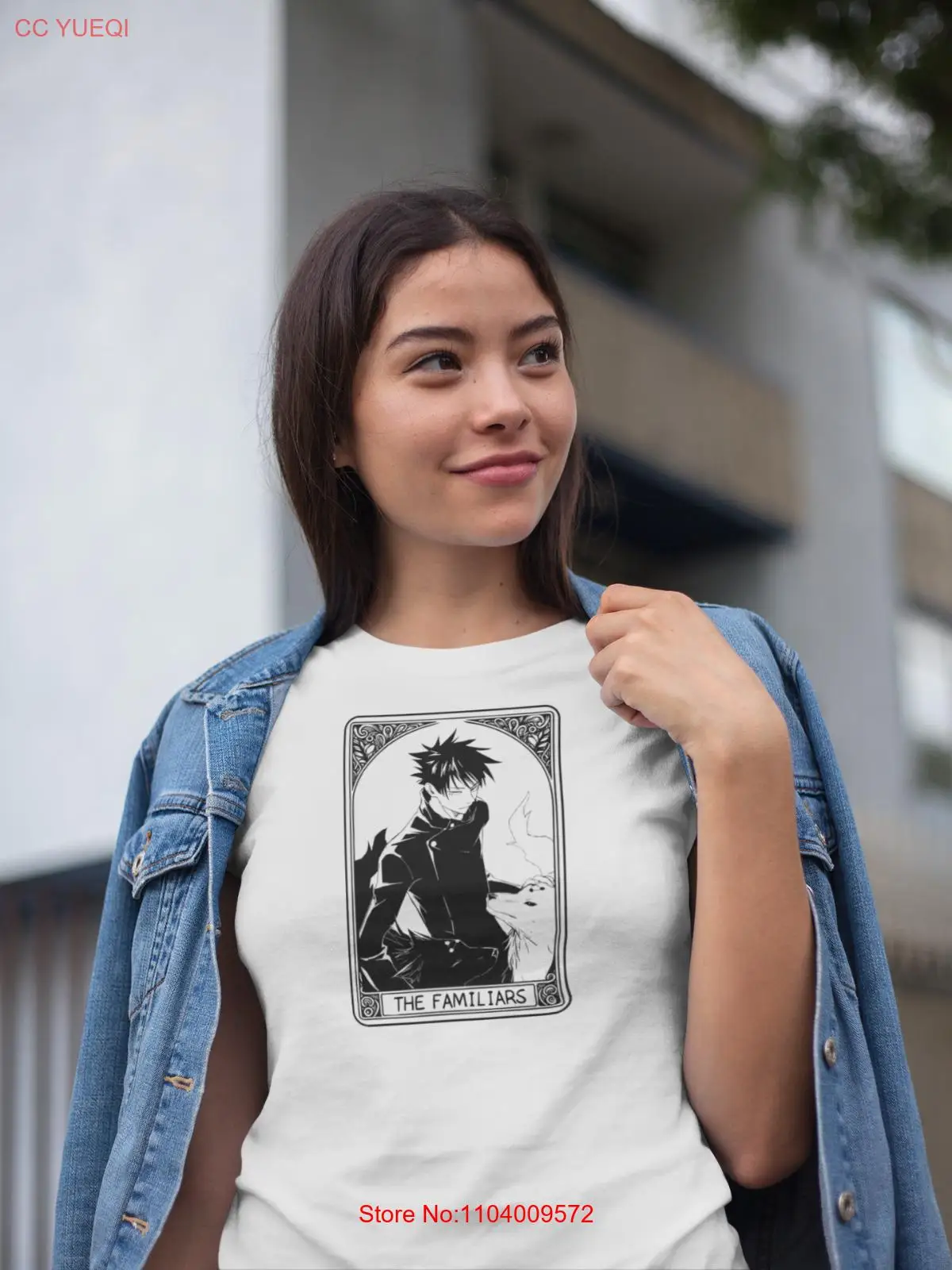 megumi unisex jujutsu kaisen jjk tarot card oracle anime manga tee t-shirt