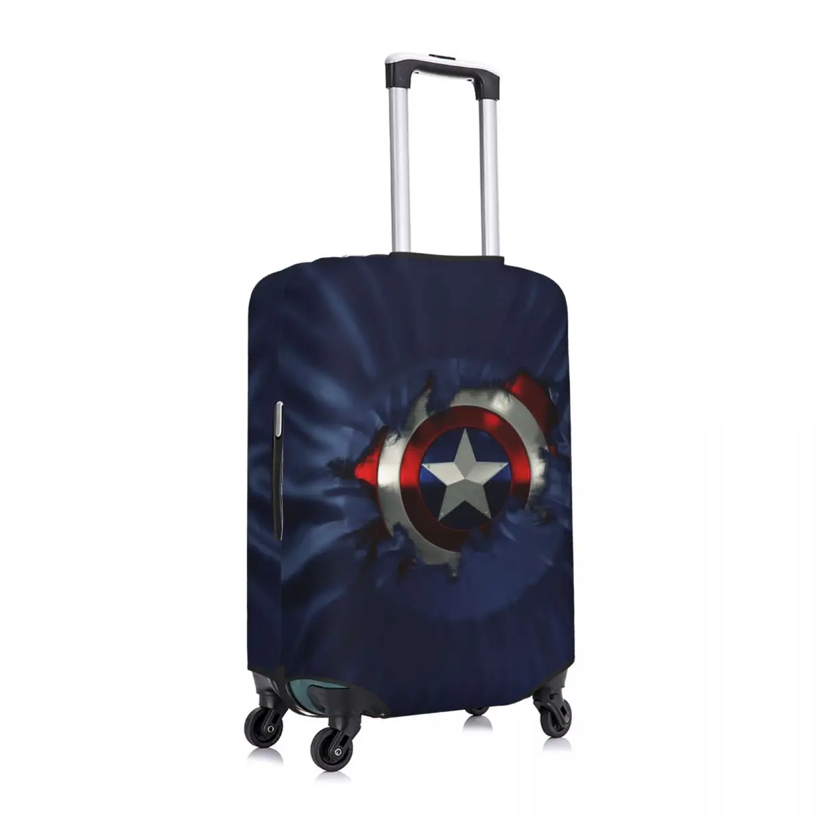 Custom Captain America Luggage Cover Funny Suitcase Protector Covers Suit For 18-32 inch