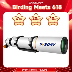 Svbony SV503 Astro telescope 70/80/102ED Extra Low Dispersion Achromatic Refractor OTA For Exceptional Viewing Astrophotography