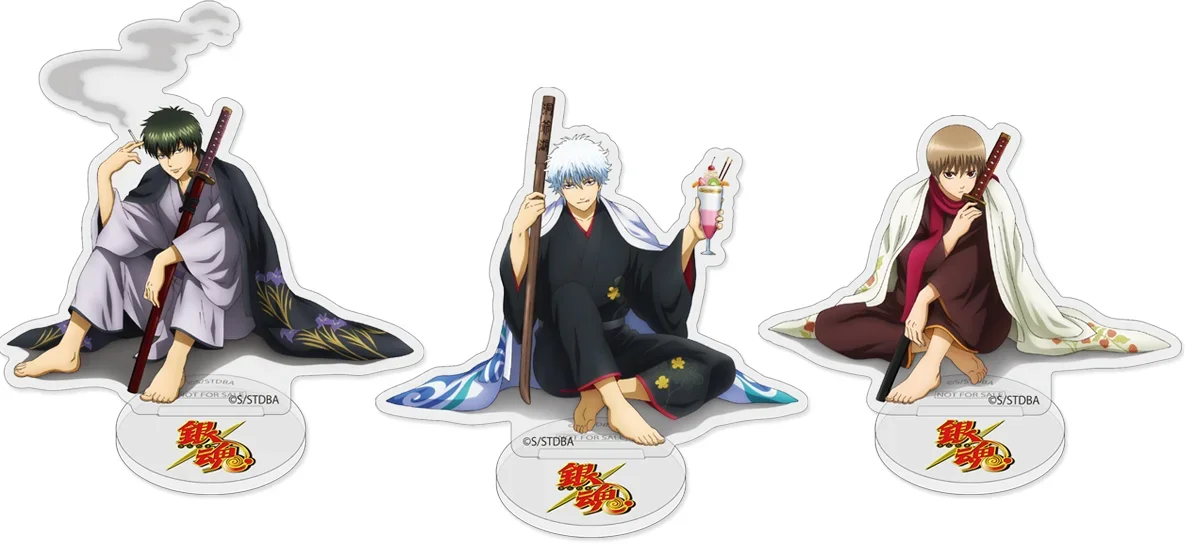 Sakata Gintoki Okita Sougo Hijikata Toshirou Anime soporte acrílico muñeca modelo placa Cosplay juguete para regalo