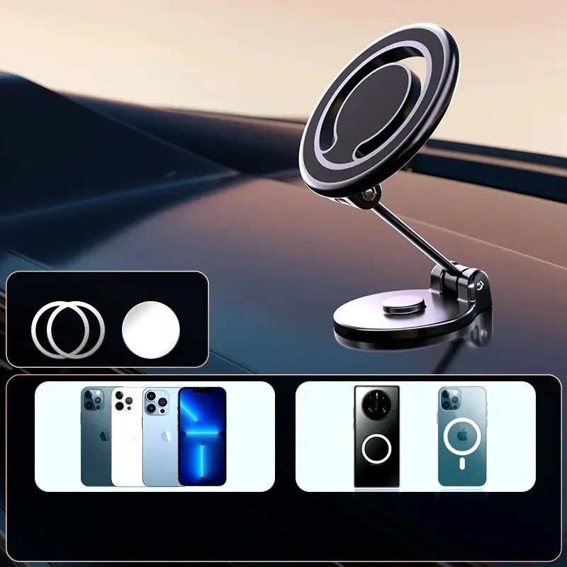 Magnetic Car Mobile Phone Holder Magnet Car Bracket Mount Cell Smartphone Support in Car For iPhone 15 14 13 Samsung Xiaomi