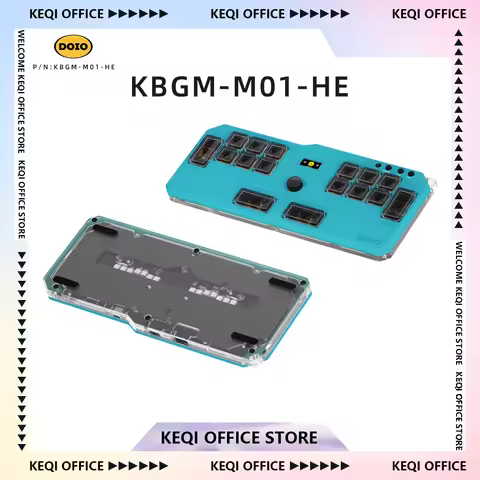 DOIO HITBOX KBGM-M01-HE Keyboard Aluminum Alloy Wired Acrylic Low Magnetic Switch Gamer Keypad OSU/DJMAX/Muse Dash/EZ2ON Custom