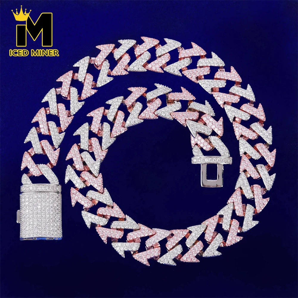 

Icedminer Personality Design Iced Out Cuban Link Chain Necklaces For Men Women Full Zircon Choker Hip Hop Jewelry Free Shipping