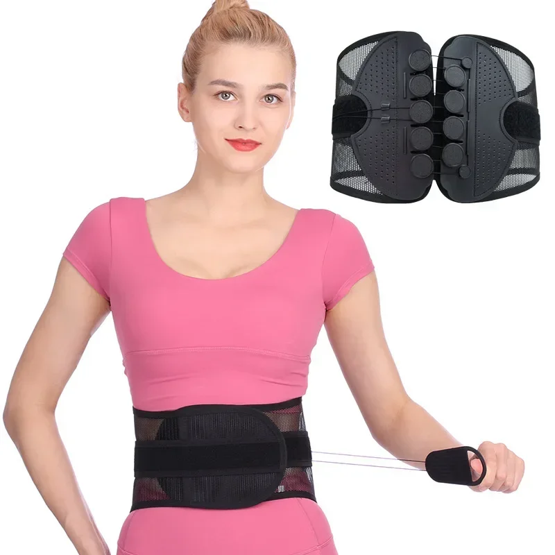 New Double Pull Waist Brace Back Lumbar Support Corset Woman Man Waist Trimmer Belt Injury Muscle Posture Corrector Belt