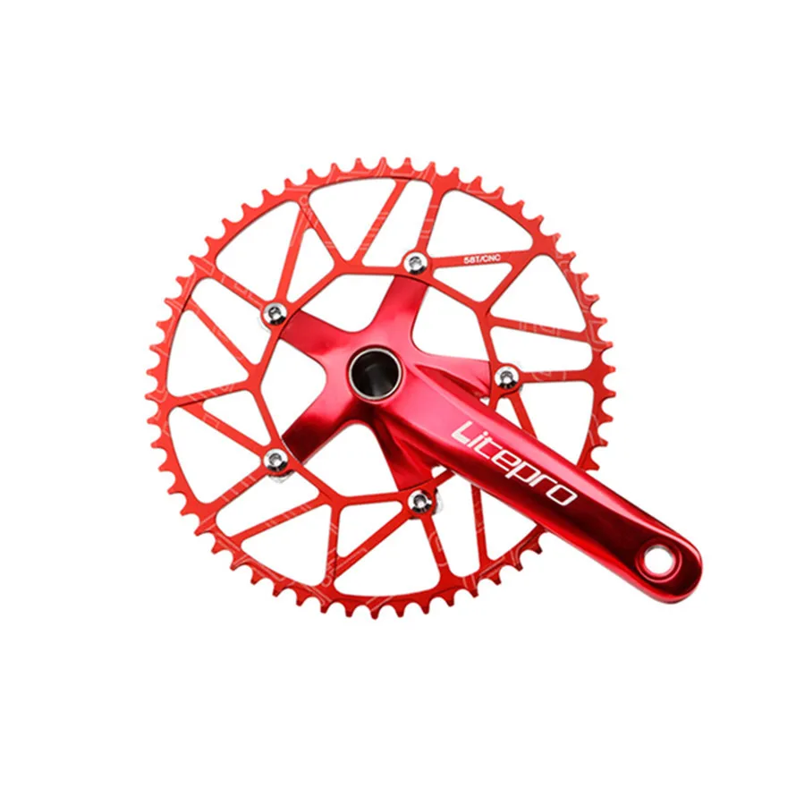 Litepro 46 48 50 52 54 56 58T Narrow Wide Teeth Chainring Folding Bicycle BCD 130MM Sprocket Chainwheel