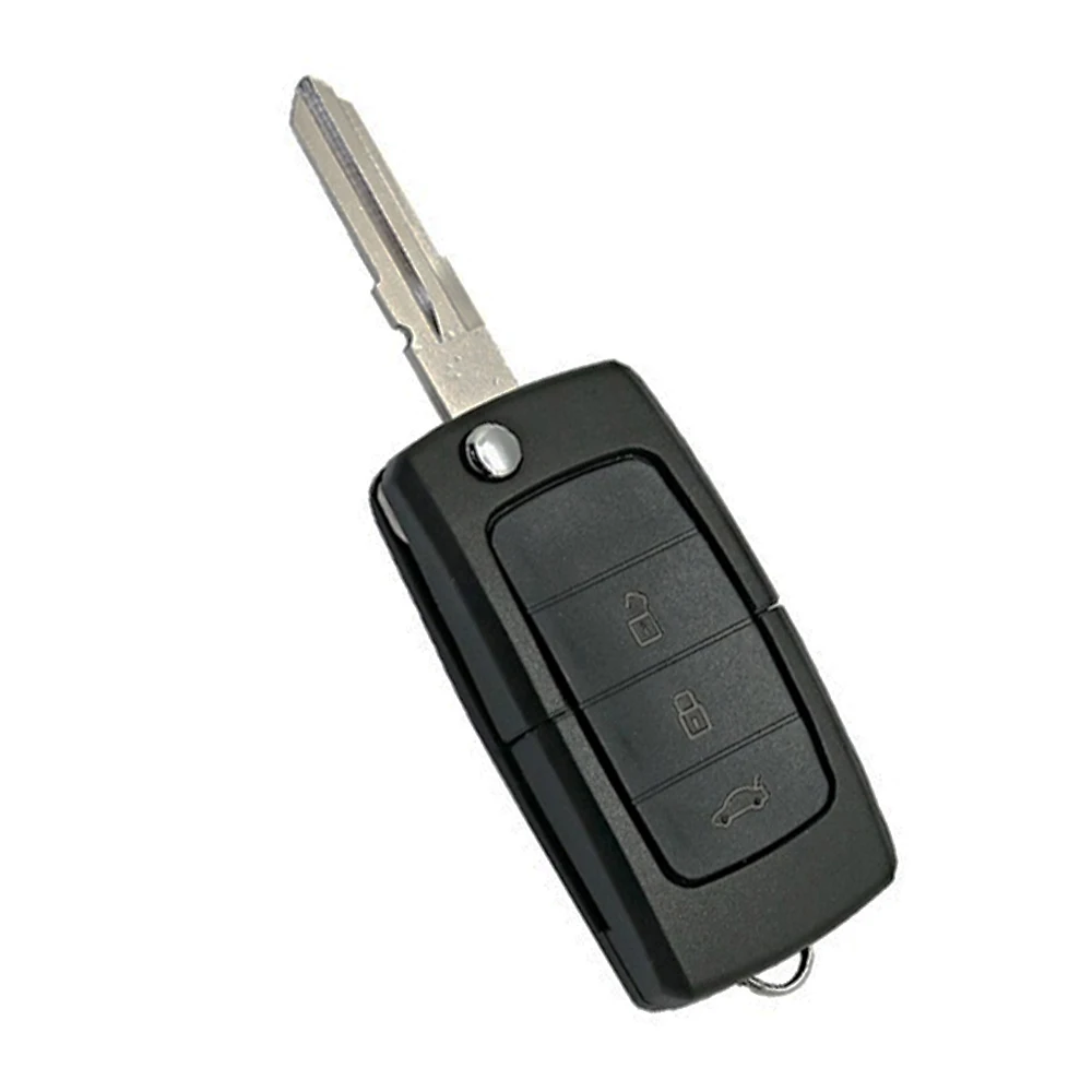 XNRKEY-funda para llave de coche, carcasa para mando a distancia, plegable, 3 botones