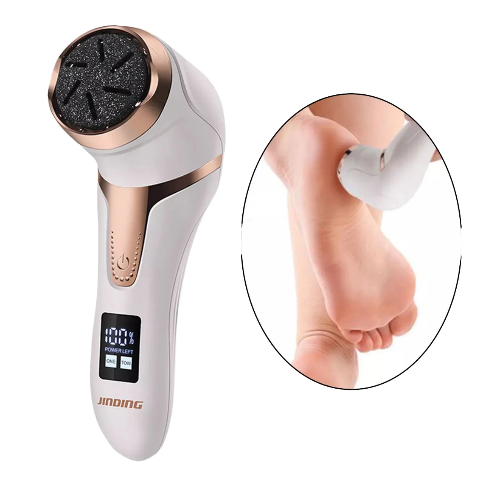 

IPX7 Waterproof Rechargeable 2-Speed Foot Callus Remover