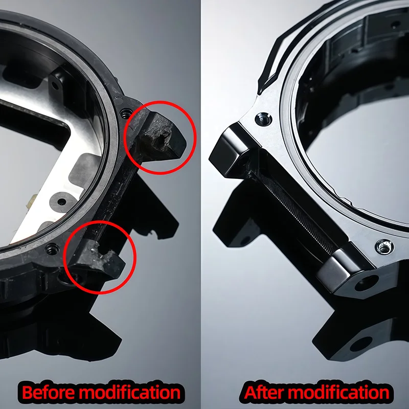 Para Casio G-SHOCK Royal Oak GM-2100 aleación de aluminio caja de metal reparación GM2100 caja de reloj interior modificada bisel accesorios de reloj