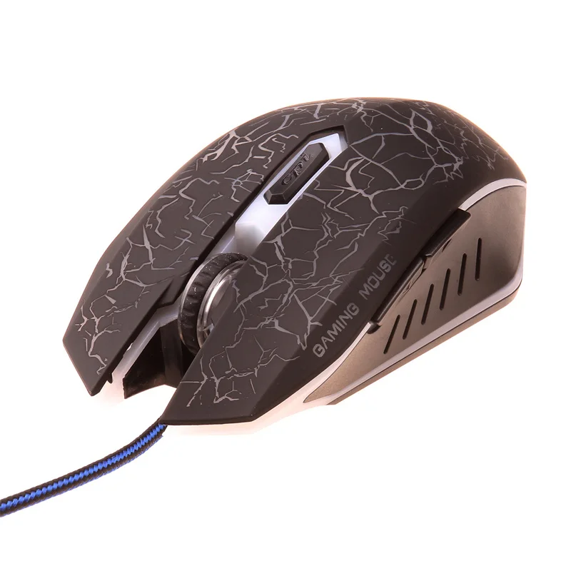 Computer Gaming Mouse Four-speed Light-emitting Photoelectric Mouse USB Wired Mouse