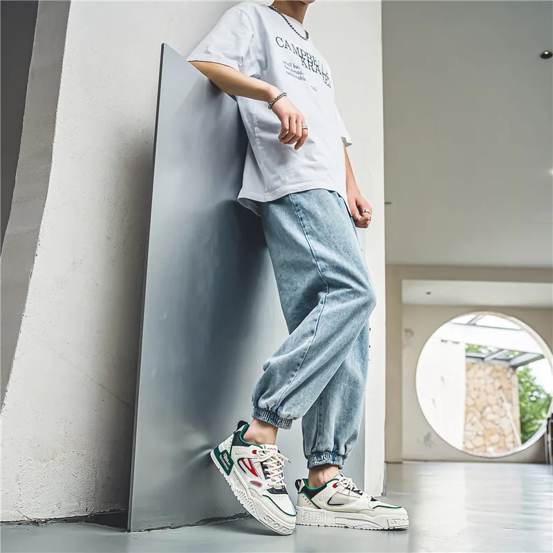 

Мужская спортивная обувь, летняя уличная износостойкая повседневная спортивная обувь для скейтборда, которую можно носить на весь год, модная дышащая обувь