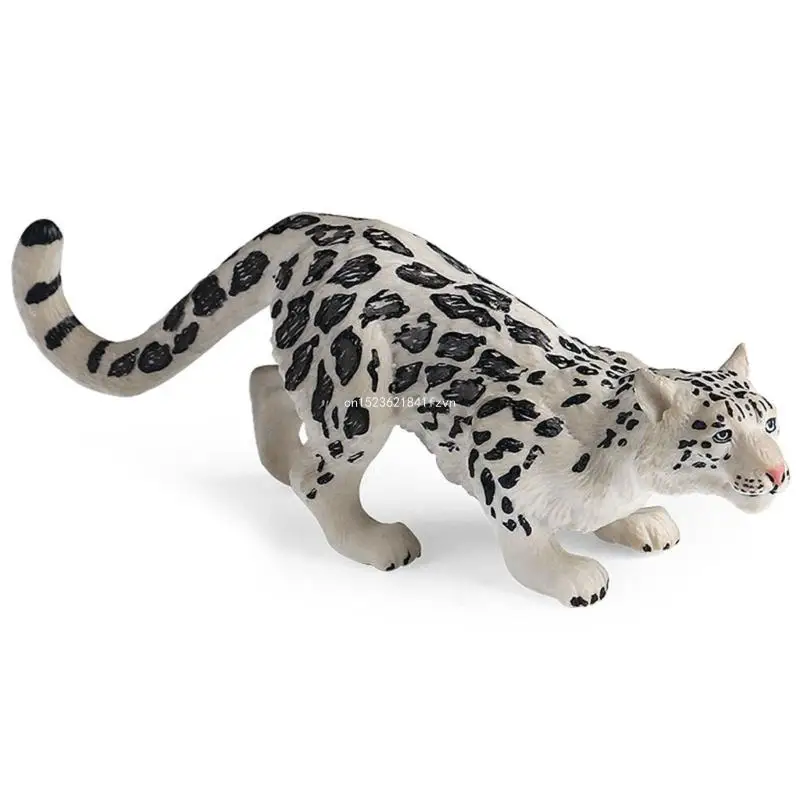 

Realistic Snow Leopard Figure Creative Toy Leopard Figurine Snow Leopard Dropship