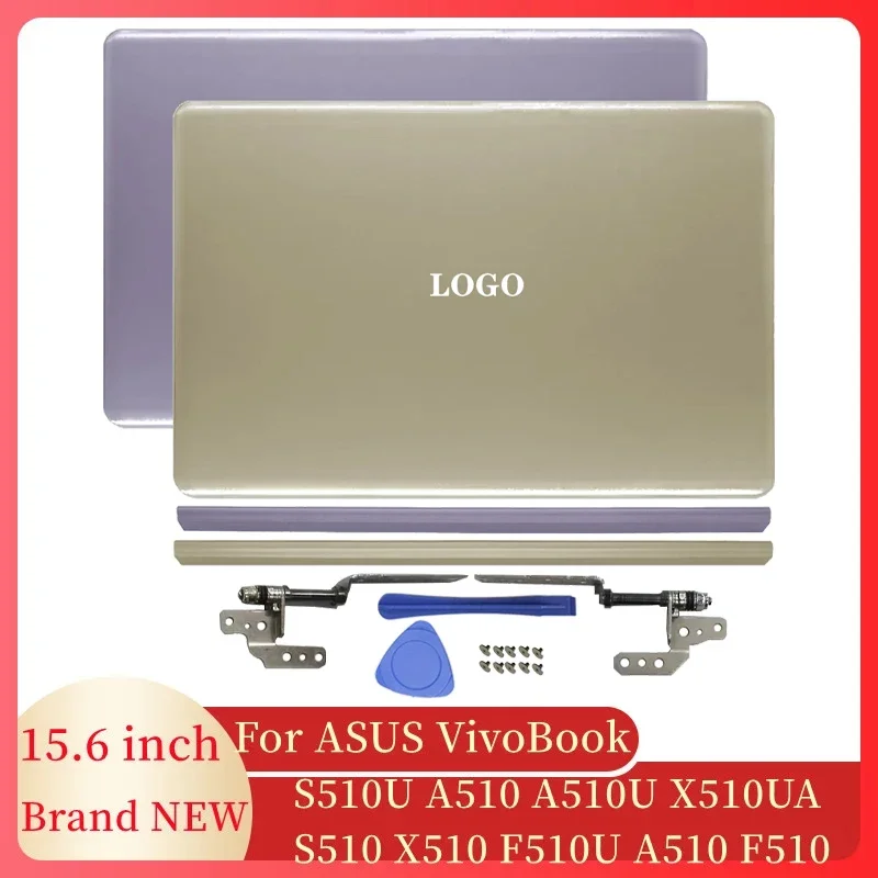 NEW Laptop LCD Back Cover/Hinges/Hinges Cover For ASUS VivoBook S510U A510 A510U X510UA S510 X510 F510U A510 F510 Series