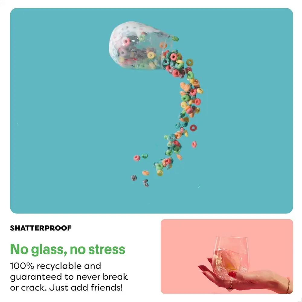 9oz Lute Set of 48, Premium Quality, Recyclable, Unbreakable & Crystal Clear Plastic Champagne Glasses