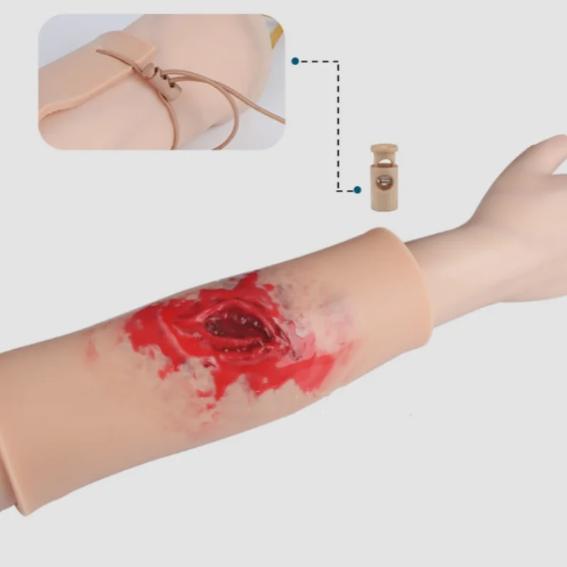 

Trauma Model Wearable Trauma Wound Simulation Skin Module Surgery Simulation Trauma Wound Bleeding