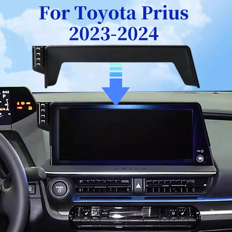

For Toyota Prius 2023-2024 Car Phone Holder special fixed bracket Wireless Charger 360Rotation For Car Auto Interior Accessories