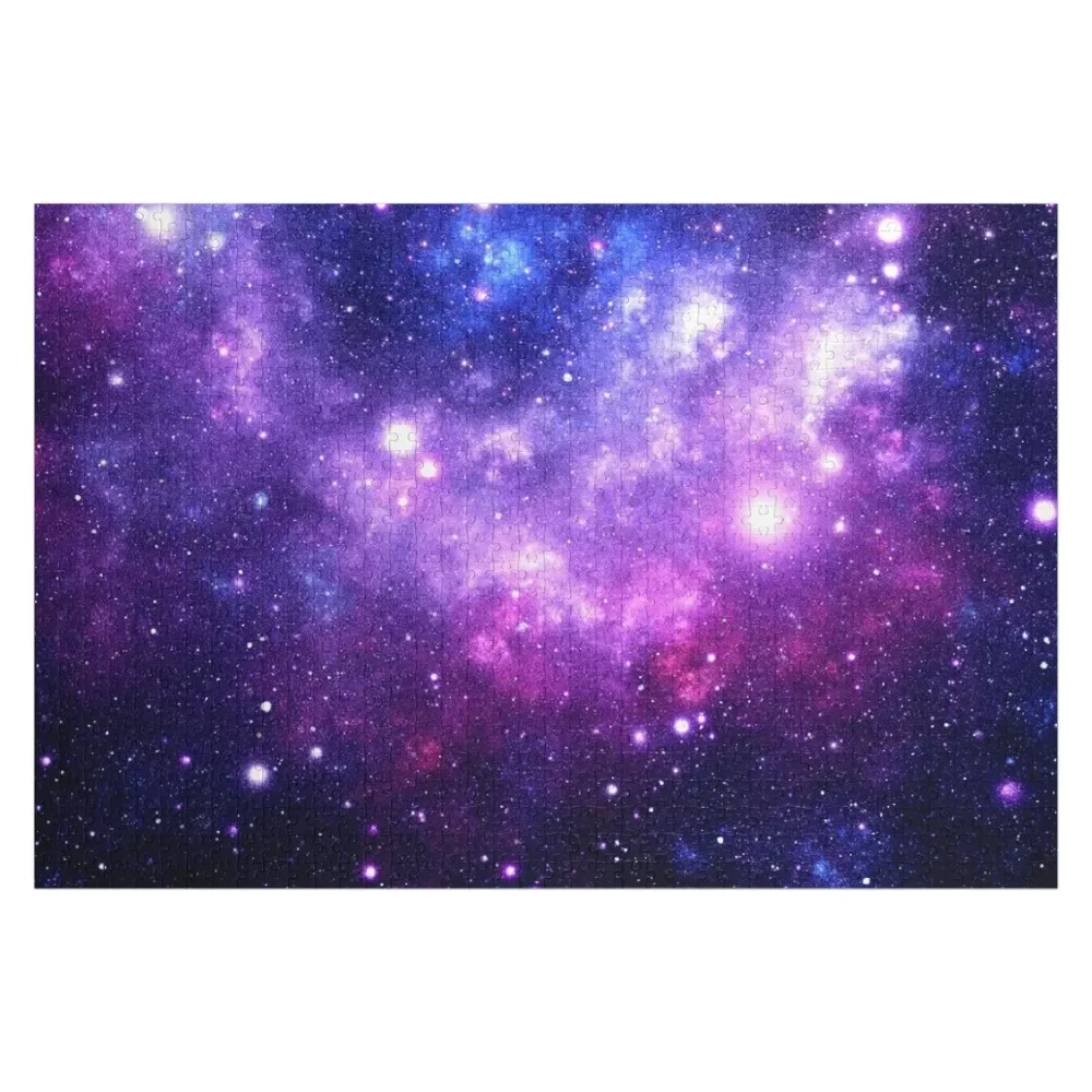 

Purple Blue Galaxy Nebula Jigsaw Puzzle Iq Custom Photo Wood Animals Puzzle