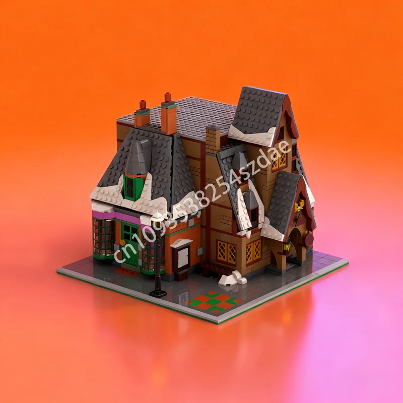 

1521 шт. MOC Hogsmeade Village модульная модульная модель строительных блоков строительные игрушки «сделай сам» креативные рождественские подарки идея для детей