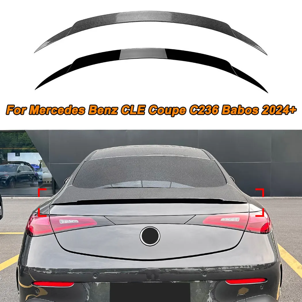 

Car Fixed Wind Spoiler Tail Wing Roof Trunk Wing Exterior Guard Modified Body Kit For Mercedes Benz CLE Coupe C236 Babos 2024+