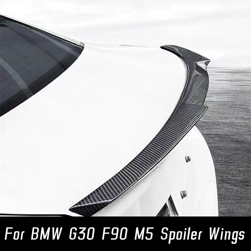 

Carbon Fibe M4 Style Rear Trunk Lid Car Spoiler Wings Accessories For 2016-2022 BMW 5 Series G30 F90 M5 520i 530i 540i M550i