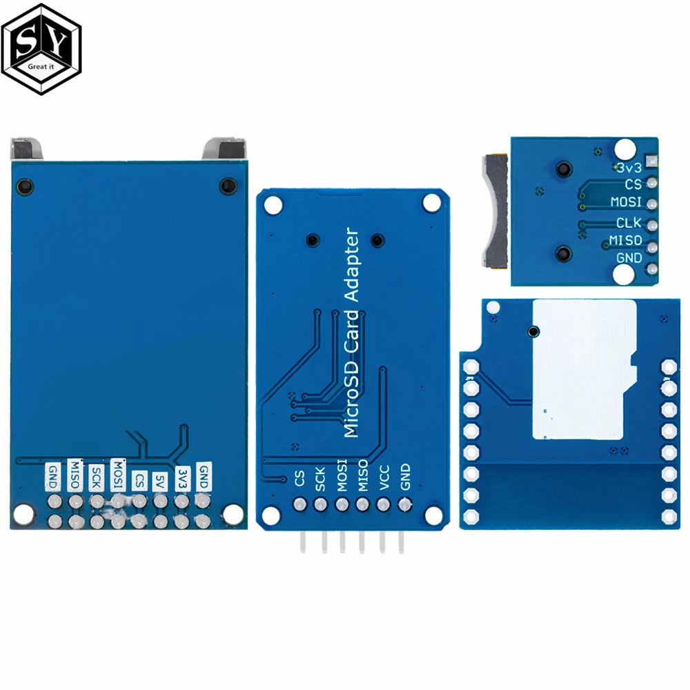 1PCS /5PCS  Micro SD Storage Expansion Board Micro SD TF Card Memory Shield Module SPI For Arduino Promotion