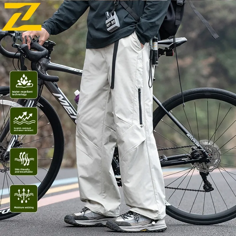 

Men Cargo Pants New Autumn Water Resistant Wrinkle Free Trousers Outdoor Trekking Cycling Climbing Quick Dry Lightweight Pants