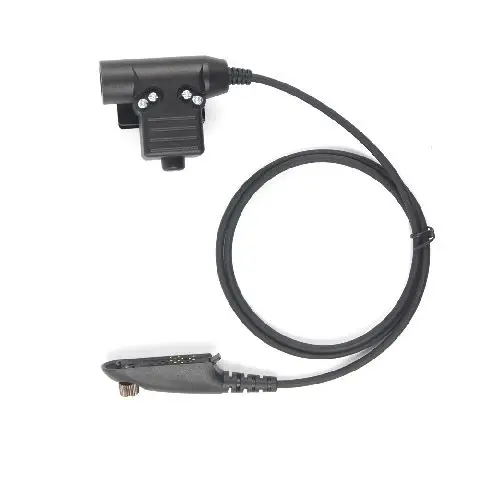 Tactical push to talk radio Headset Adapter for Motorola Walkie-Talkies GP140 GP320 GP328 GP338 GP340 walkie talkie u94 ptt