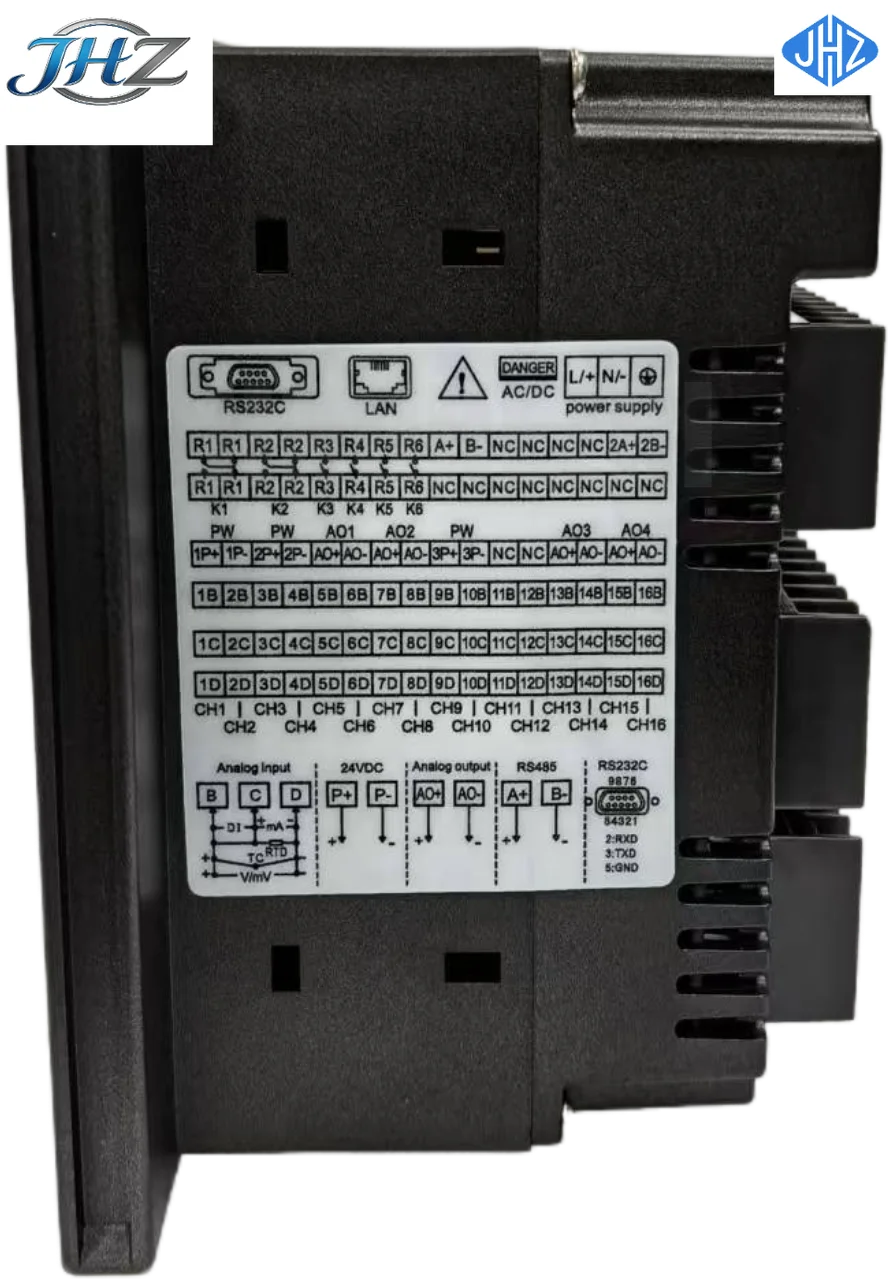 JHZ-2026NEWColorful Paperless Data Logger Recorder With Multi-Channel Touch Screen Display Customizable OEM Support Feed Output