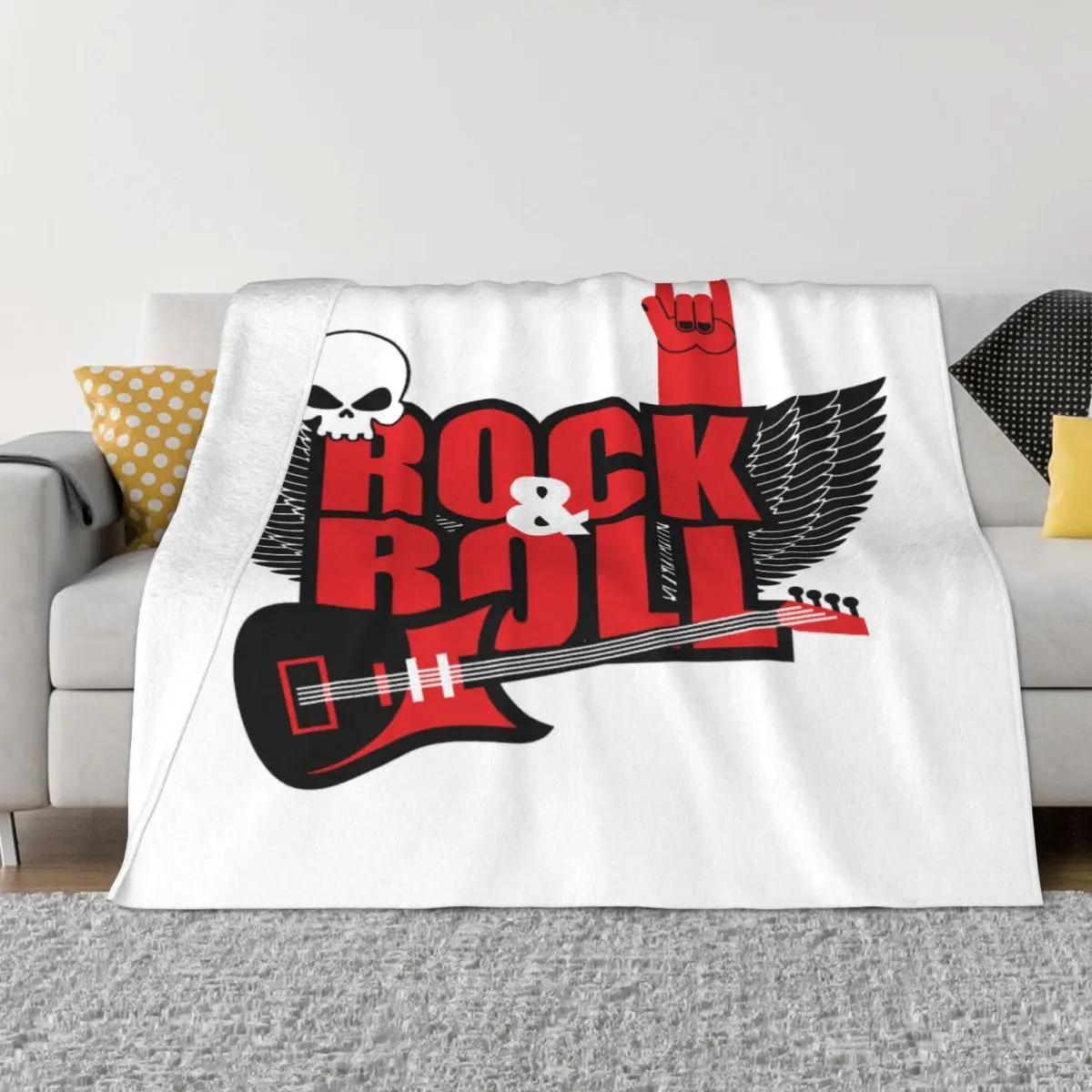 Rock N Roll 2127 Home Quilt For Bed Winter Warm Blanket Throw Blanket