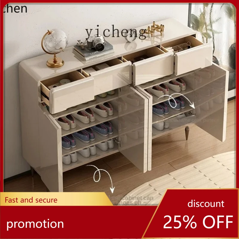 

HXL Home Shoe Cabinet Home Doorway Indoor Entrance Cabinet Integrated Storage Cabinet Large Capacity Outdoor Aisle