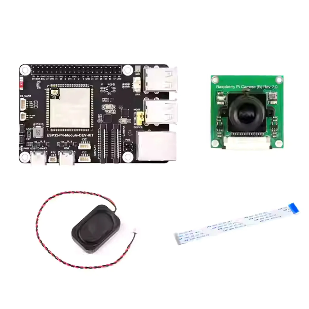 New ESP32-P4-Module Development Board with 5MP OV5647 Camera Speaker Supports for Wi-Fi6/BLE POE Interface