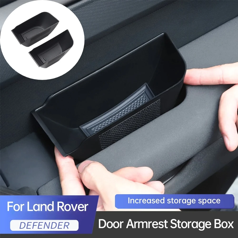 

For Land Rover Defender 90 110 2020 - 2024 Car Front Door Armrest Storage Box Car Front Inner Armrest Organizer Storage Box