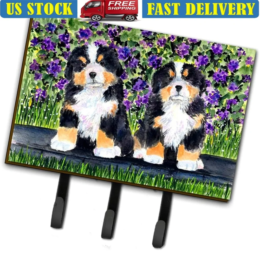 

Durable Bernese Mountain Dog Wall Hooks Key Holder Leash Rack Easy Install Coat Hanger Perfect Home Organization Gift
