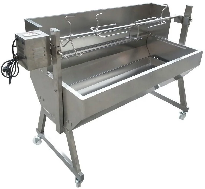 

1200mm Stainless Steel Charcoal BBQ Grill Spartan Pig Spit Roaster