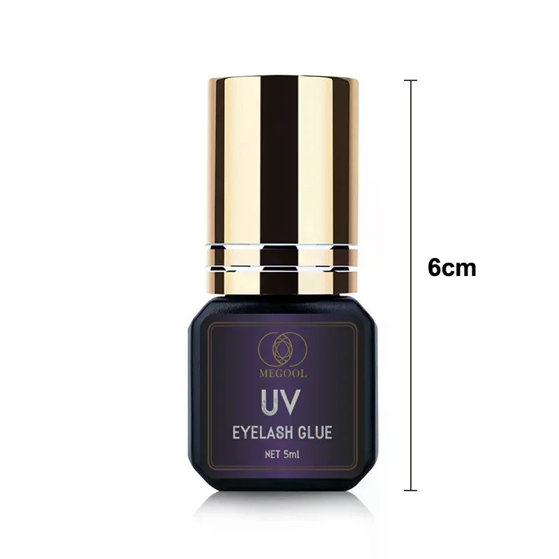5 مللي UV الغراء لاصق لملحقات رمش 1S التجفيف السريع قوي كاذبة العين لاش تمديد الغراء طويلة الأمد UV رمش الغراء