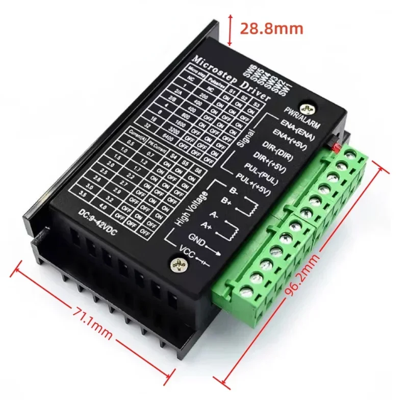 TB6600 Stepper Motor Driver Nema 23 Nema 34 42/57/86 Nema17 32 Segments 4.0A 42VDC CNC Engraving Machine Wood Router Mini Lathe