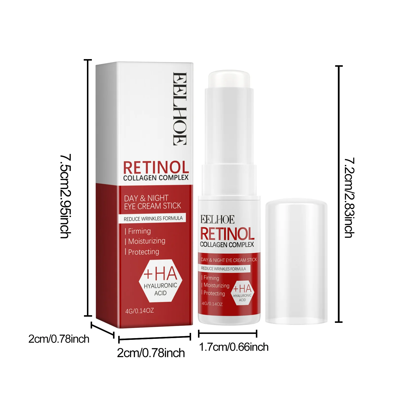 

EELHOE Retinol Eye Nourishing Cream Reduce Fine Lines Reduce Swelling Remove Dark Circles Sooth Brighten Skin Eye Massage Cream
