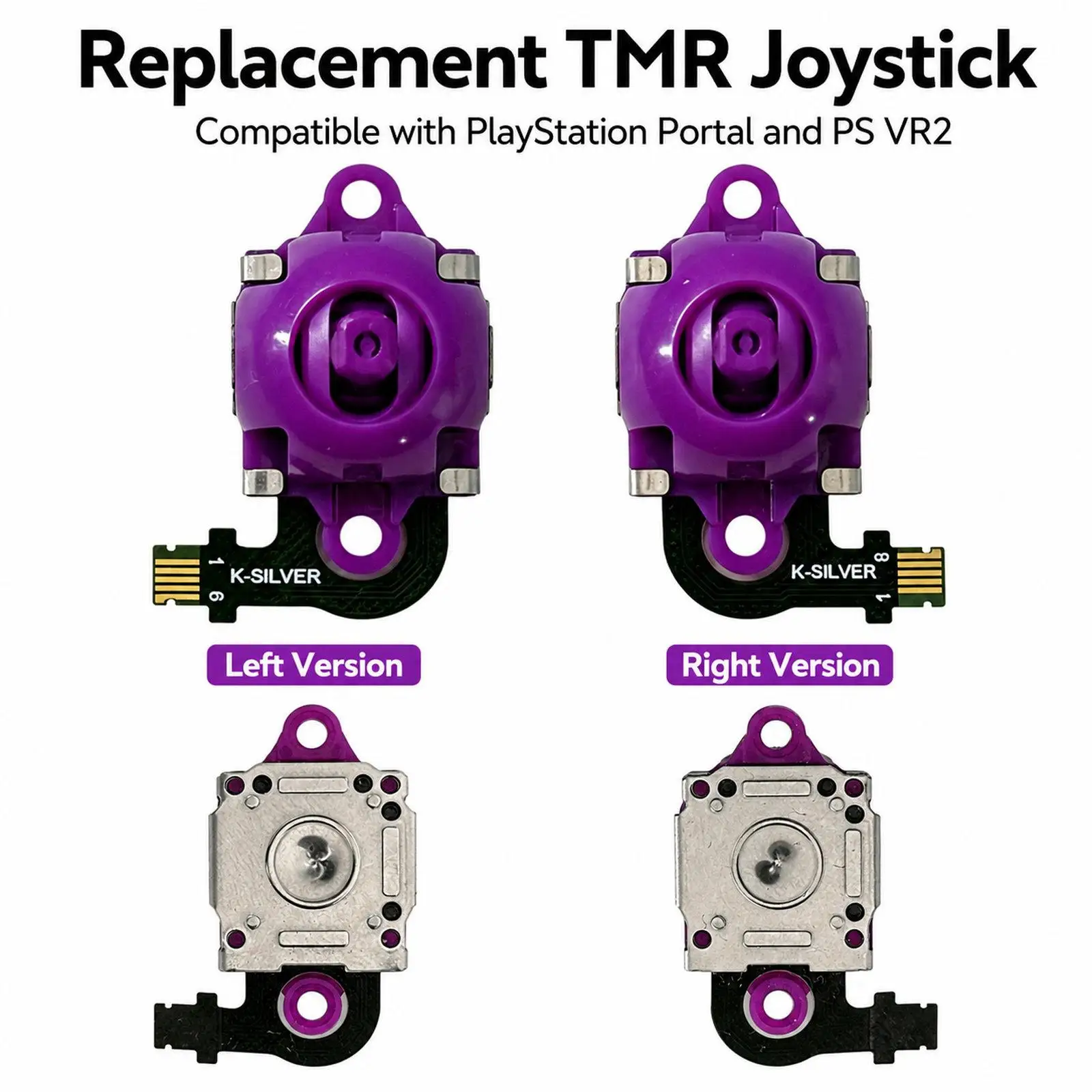 Naprawa joysticka Hall Effect TMR do PS5 Portal / PS VR2 PlayStation Portal / VR2 3D Analog Stick Module Thumbsticks Lewy i Prawy — zdjęcie produktu 3