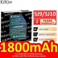 For Sjcam SJ9 Strike Series, MAX, SJ10 PRO, SJ10X 4K Action Camera Sports Battery 1800Mah Safe